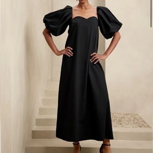 Banana Republic Puff Sleeve Maxi Dress
